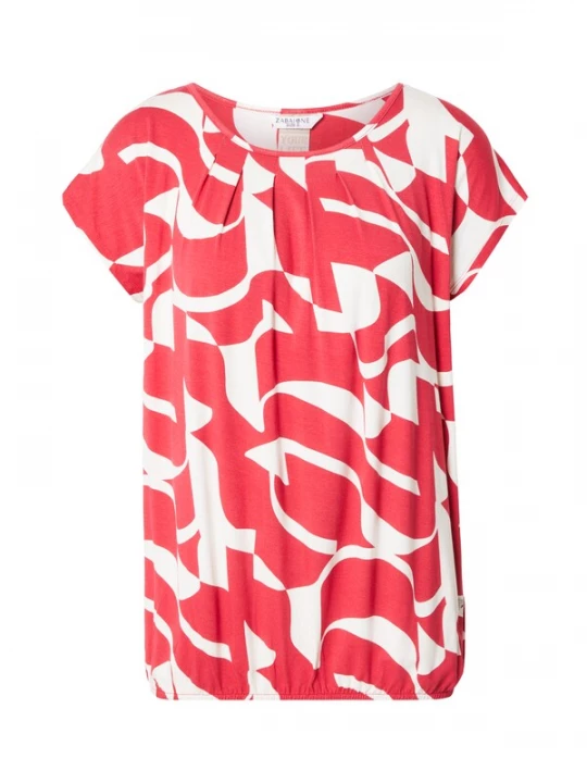 Foto van product ZABAIONE Shirt 'Mi44nou' rood / wit