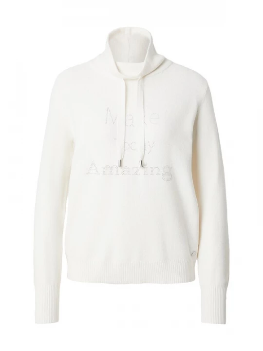 Foto van product ZABAIONE Trui 'Ra44na' zilver / offwhite