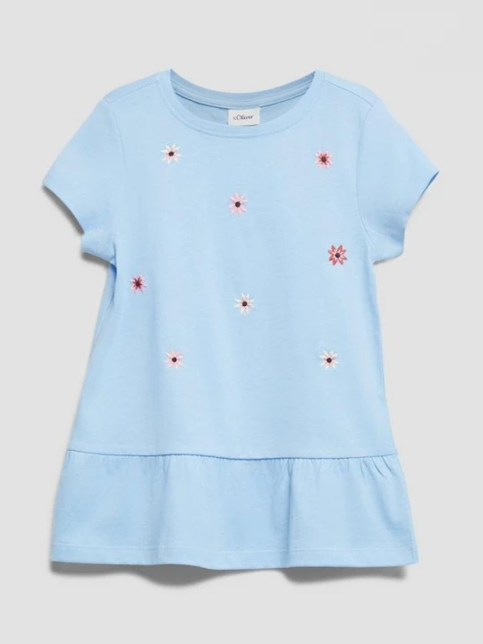 Foto van product Zacht A-vormig shirt met borduursel s.Oliver blauw