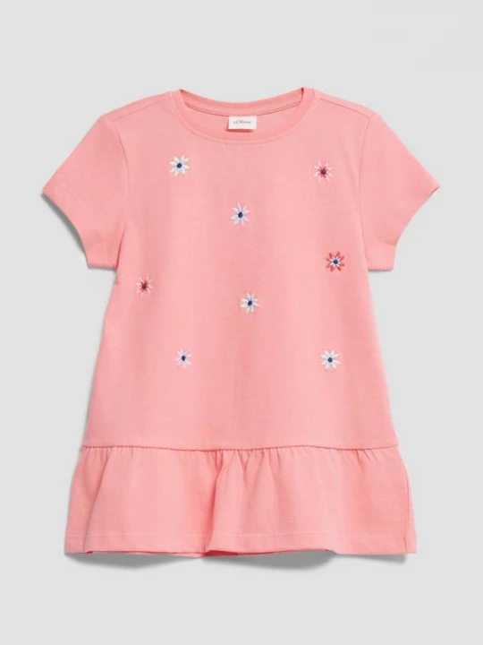 Foto van product Zacht A-vormig shirt met borduursel s.Oliver roze