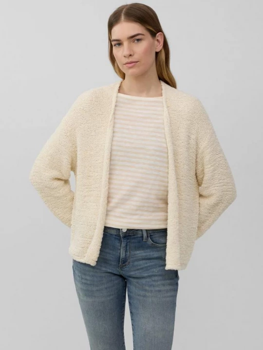 Foto van product Zacht boucle vest in een relaxte pasvorm s.Oliver crème