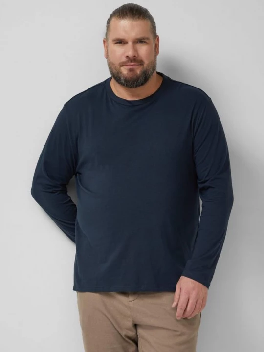 Foto van product Zacht katoenen shirt met lange mouwen s.Oliver blauw
