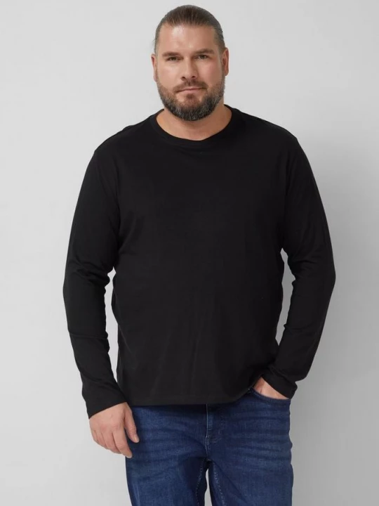 Foto van product Zacht katoenen shirt met lange mouwen s.Oliver zwart