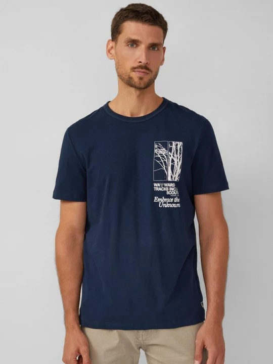 Foto van product Zacht katoenen T-shirt met artwork s.Oliver blauw