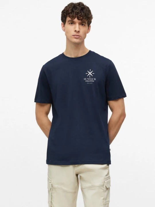 Foto van product Zacht katoenen T-shirt met print op de voorkant s.Oliver blauw