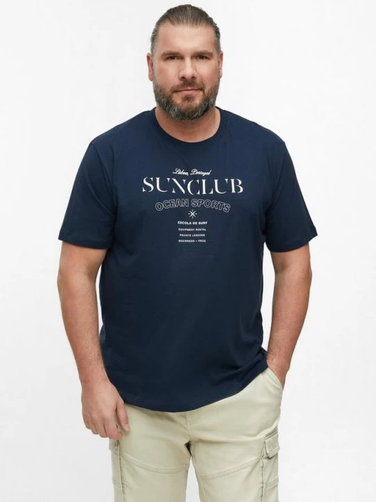 Foto van product Zacht katoenen T-shirt met print op de voorkant s.Oliver blauw