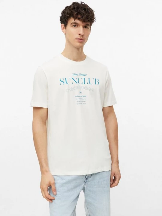 Foto van product Zacht katoenen T-shirt met print op de voorkant s.Oliver crème