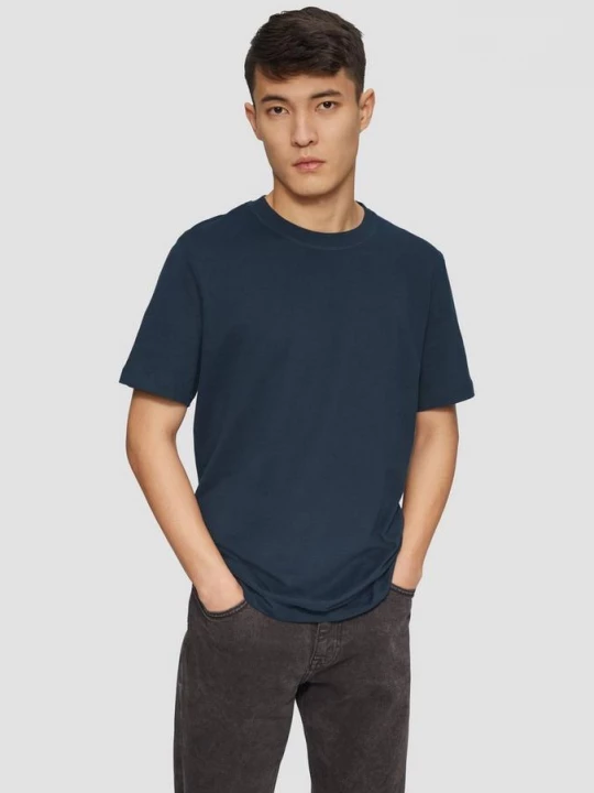 Foto van product Zacht katoenen T-shirt met ronde hals s.Oliver blauw