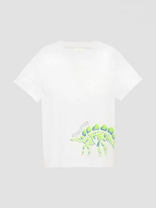 Foto van product Zacht katoenen T-shirt met siliconen opdruk s.Oliver wit