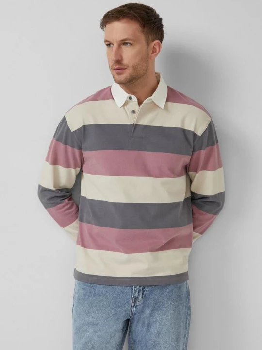 Foto van product Zacht poloshirt met lange mouwen in een relaxte pasvorm s.Oliver