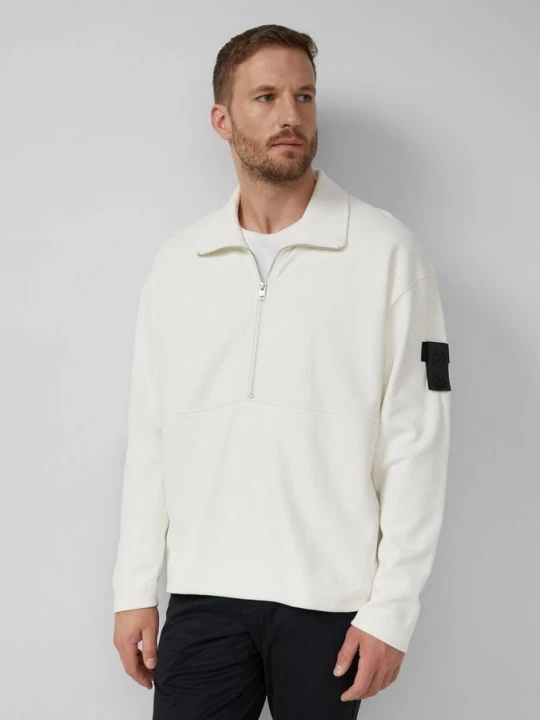Foto van product Zacht, relaxed fit sweatshirt van katoenmix met labelopdruk s.Oliver crème