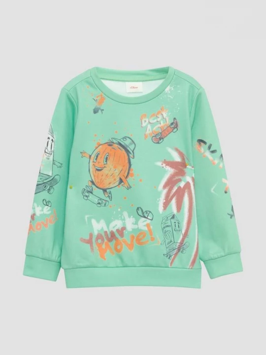 Foto van product Zacht sweatshirt met all-over print s.Oliver