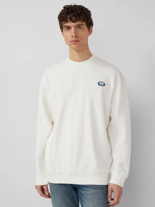 Foto van product Zacht sweatshirt met artwork in een relaxte pasvorm | Wintersportcollectie s.Oliver crème