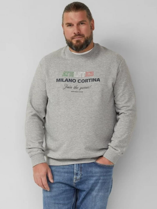 Foto van product Zacht sweatshirt met artwork in een relaxte pasvorm | Wintersportcollectie s.Oliver grijs