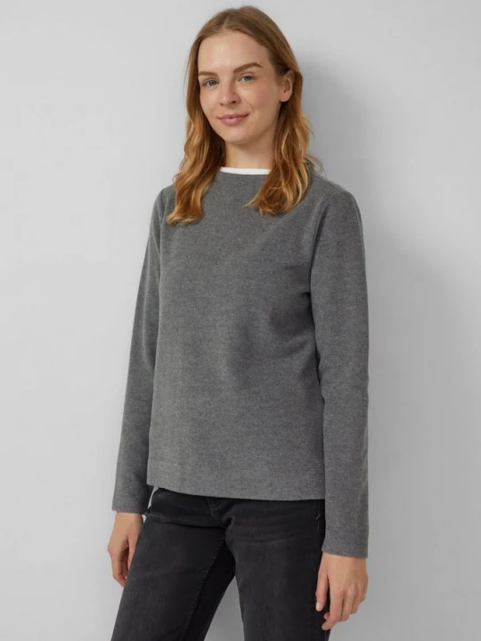 Foto van product Zacht sweatshirt met opstaande kraag s.Oliver grijs