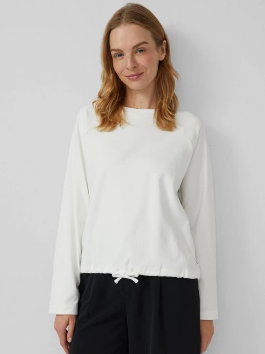 Foto van product Zacht sweatshirt met strikdetail s.Oliver crème