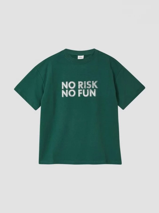 Foto van product Zacht sweatshirt T-shirt in een oversized pasvorm s.Oliver groen
