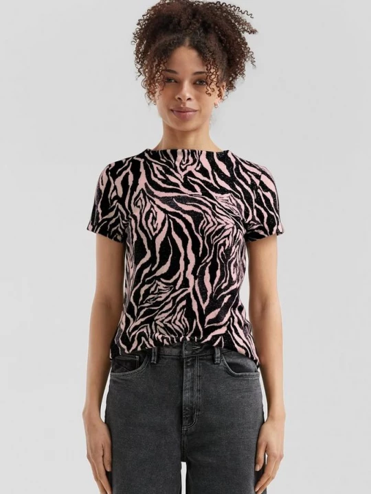 Foto van product Zacht T-shirt met dierenprint QS