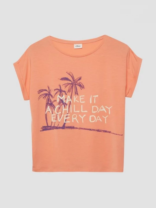 Foto van product Zacht T-shirt met print op de voorkant s.Oliver