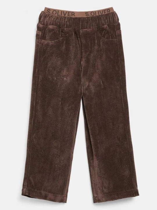 Foto van product Zachte baggy corduroybroek in relaxed fit met logoband s.Oliver bruin
