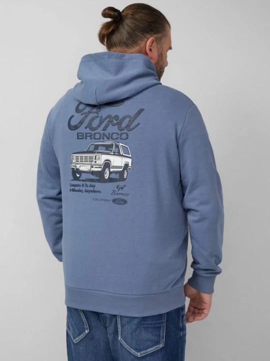 Foto van product Zachte hoodie in een relaxte pasvorm met artwork s.Oliver blauw