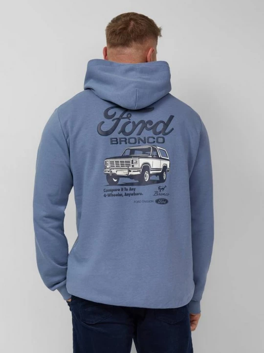 Foto van product Zachte hoodie in een relaxte pasvorm met artwork s.Oliver blauw