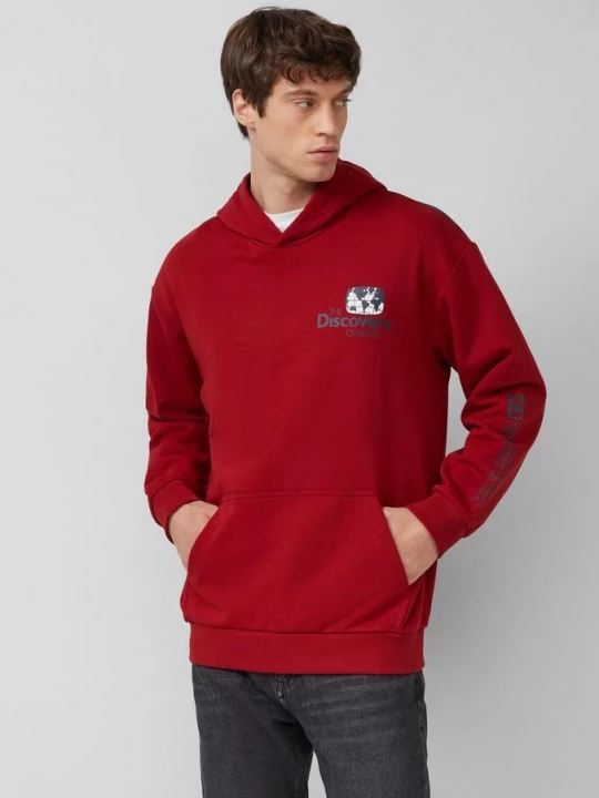 Foto van product Zachte hoodie met Ford® | Discovery Channel® artwork s.Oliver rood
