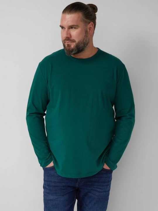 Foto van product Zachte lange mouw met ronde hals en logopatch s.Oliver groen