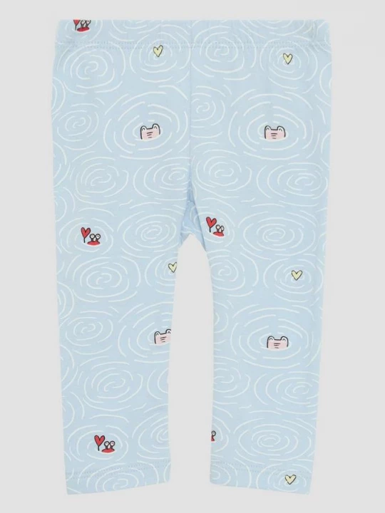 Foto van product Zachte legging met all-over print s.Oliver blauw