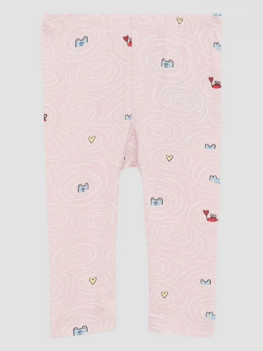 Foto van product Zachte legging met all-over print s.Oliver roze