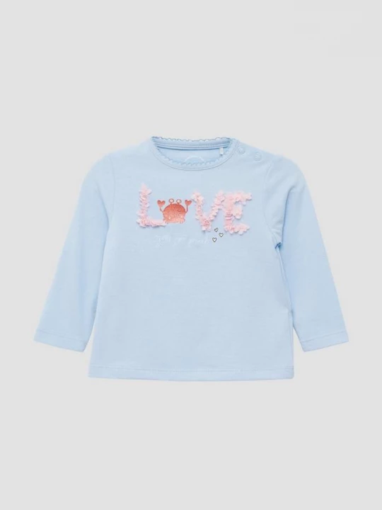 Foto van product Zachte longsleeve met artwork s.Oliver blauw