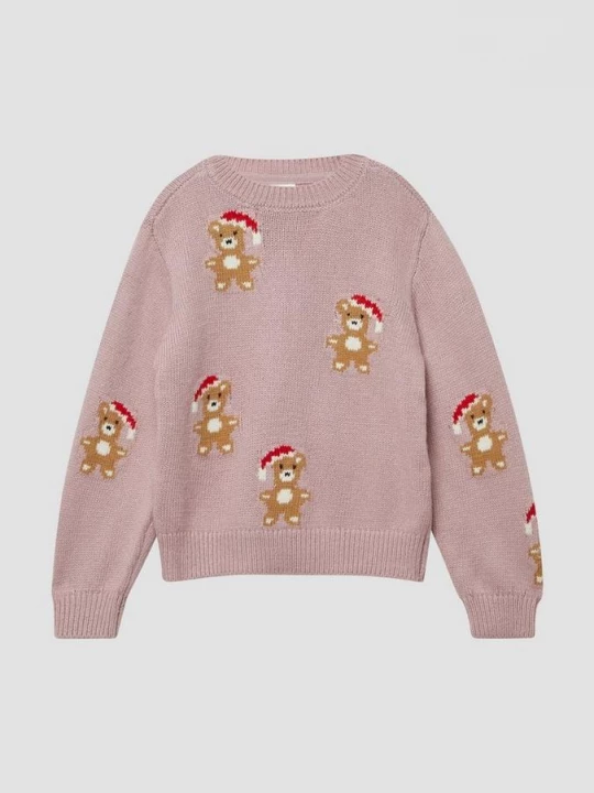 Foto van product Zachte loose fit gebreide trui met kerstmotieven s.Oliver