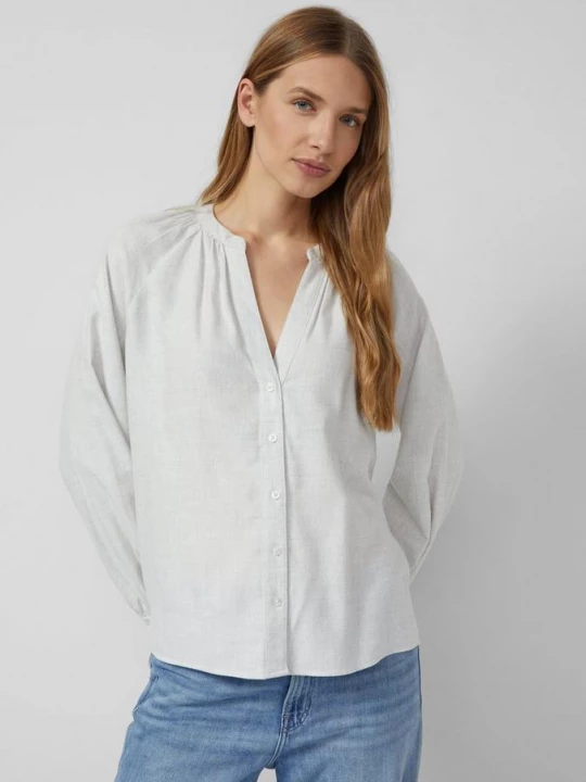 Foto van product Zachte relaxed fit blouse met knoopsluiting s.Oliver grijs