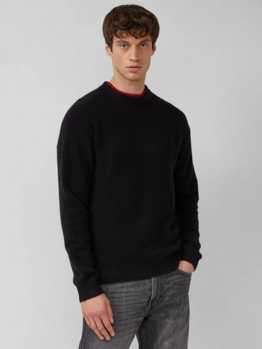 Foto van product Zachte relaxed fit trui van wolmix s.Oliver zwart