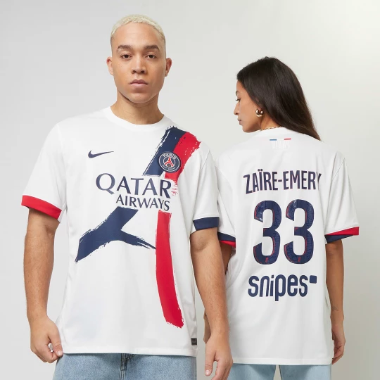 Foto van product Zaïre-Emery / No. 33 / PSG Nike Away Stadium 2024 / 25 wit