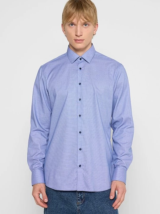 Foto van product Zakelijk overhemd Eterna blauw