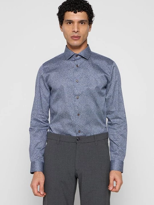 Foto van product Zakelijk overhemd Matinique donkerblauw