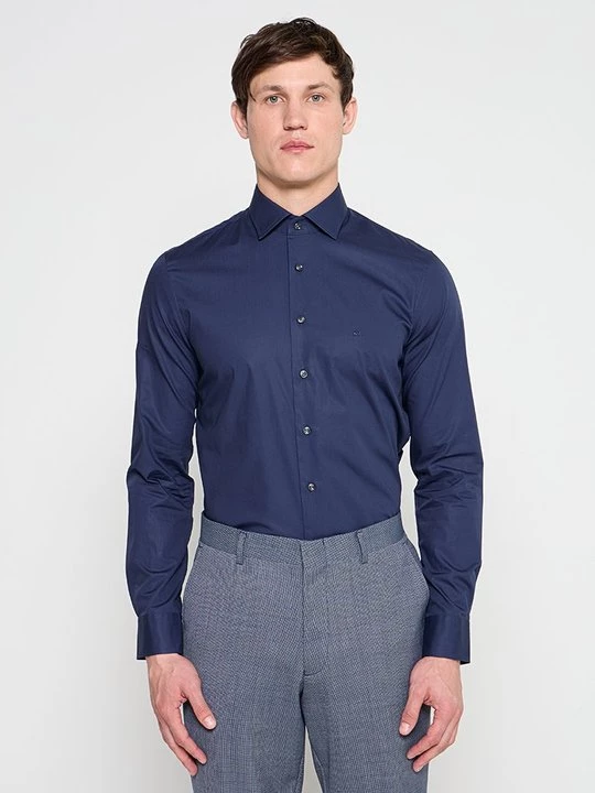 Foto van product Zakelijk overhemd Michael Kors donkerblauw