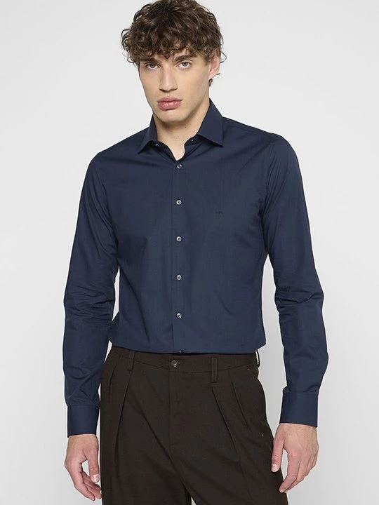 Foto van product Zakelijk overhemd Michael Kors donkerblauw