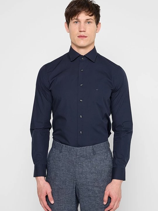 Foto van product Zakelijk overhemd Michael Kors donkerblauw
