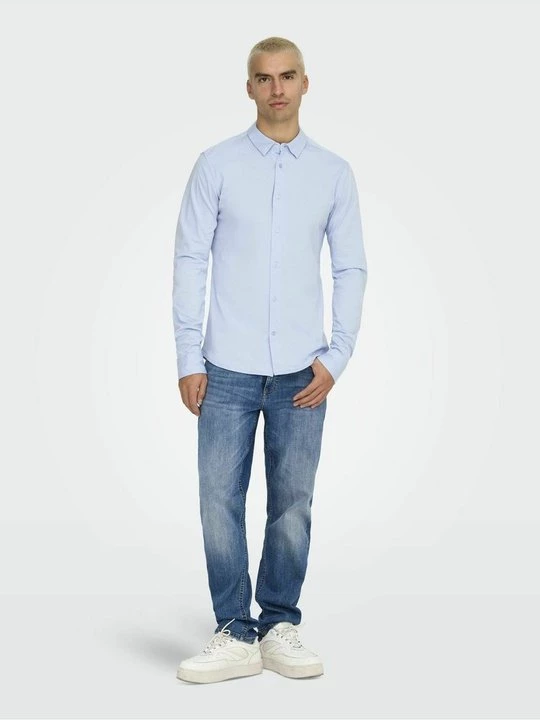 Foto van product Zakelijk overhemd Only & Sons lichtblauw