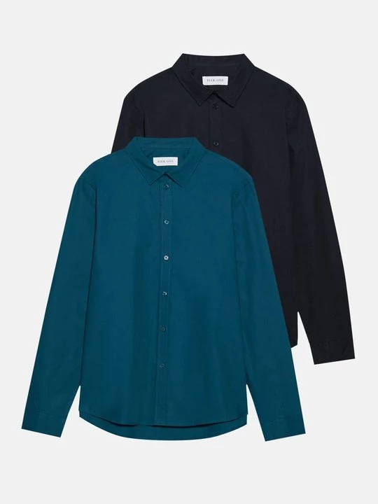 Foto van product Zakelijk overhemd Pier One By Zalando donkergroen