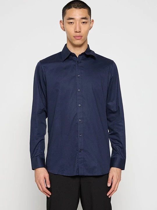 Foto van product Zakelijk overhemd Selected donkerblauw
