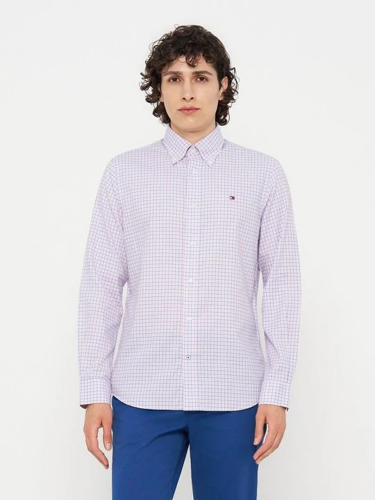 Foto van product Zakelijk overhemd Tommy Hilfiger donkerroze