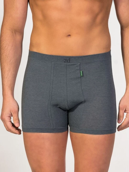 Foto van product zd ZERO DEFECTS Boxershorts 'Helios Egyptian cotton' donkergrijs