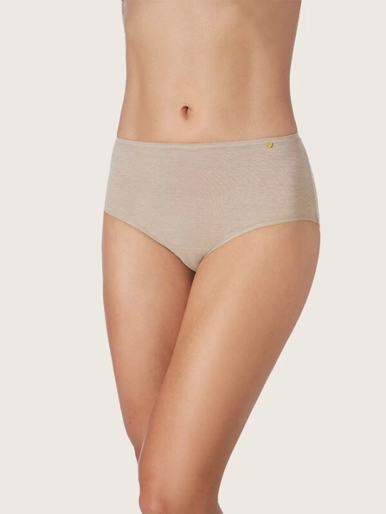 Foto van product zd ZERO DEFECTS Broekje 'Atenea high waist Soy fiber' beige