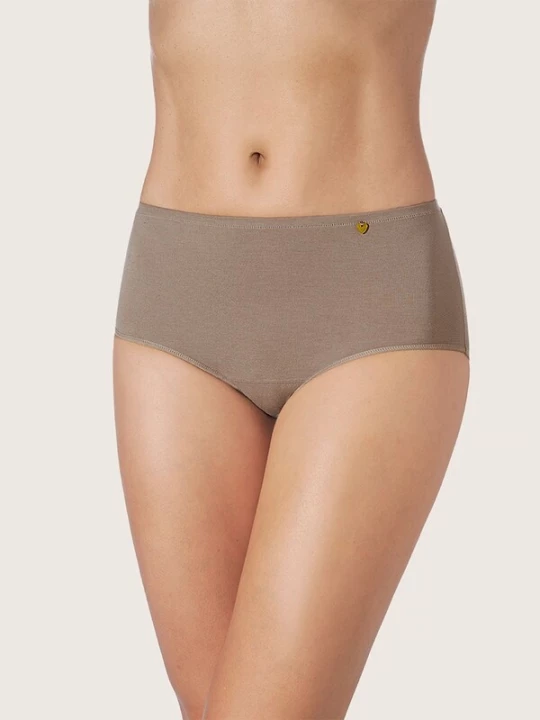 Foto van product zd ZERO DEFECTS Broekje 'Atenea high waist Soy fiber' bruin