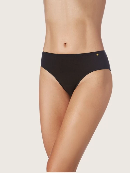 Foto van product zd ZERO DEFECTS Broekje 'Diana mid waist Soy fiber' zwart