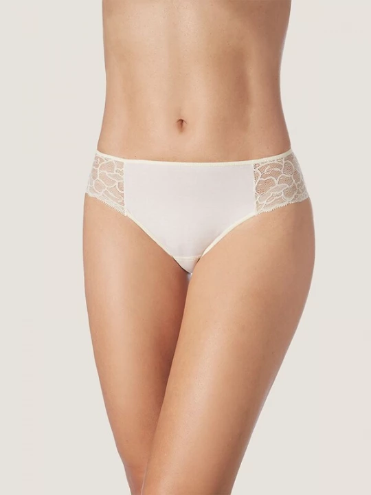 Foto van product zd ZERO DEFECTS Broekje 'Enea mid waist Soy fiber' natuurwit