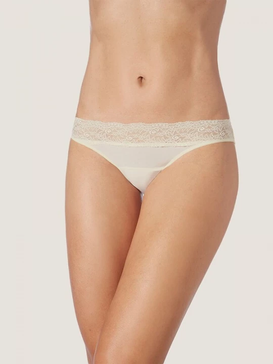 Foto van product zd ZERO DEFECTS Broekje 'Venus lace low waist Soy fiber' natuurwit
